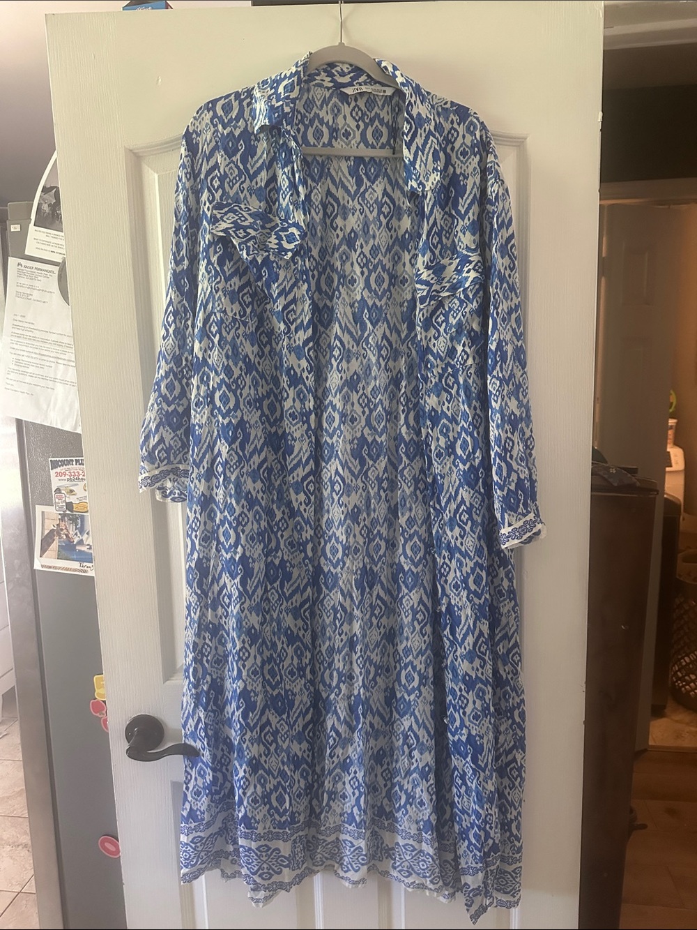 Zara Printed Shirt Dress